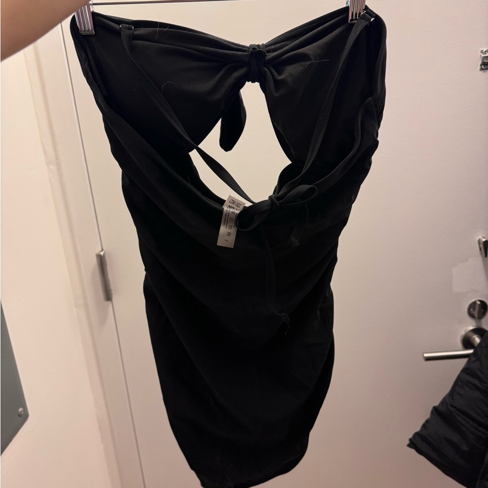 Black one piece swimsuit, Large